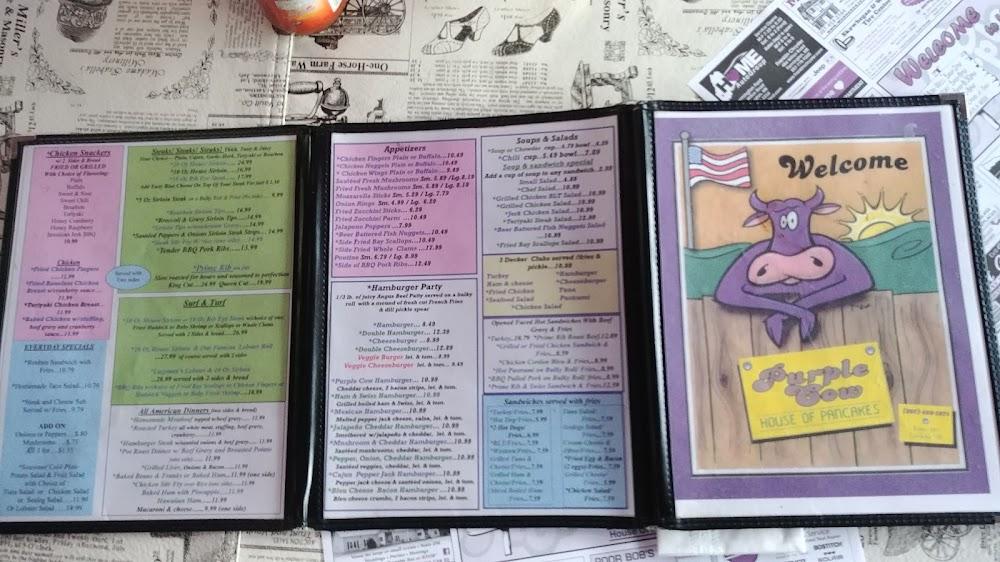 Purple Cow House of Pancakes Menu image 4